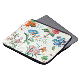 Funda Para Portátil Papel pintado antiguo floral Francia 1830