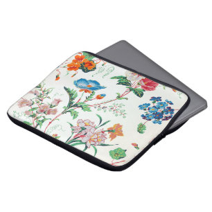 Funda Para Portátil Papel pintado antiguo floral Francia 1830