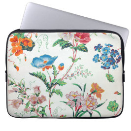 Funda Para Portátil Papel pintado antiguo floral Francia 1830