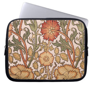 Funda Para Portátil Papel pintado con patrón de flores de rosa de Will