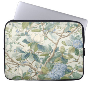 Funda Para Portátil Papel pintado de magnolia pequeña sauce floral cos