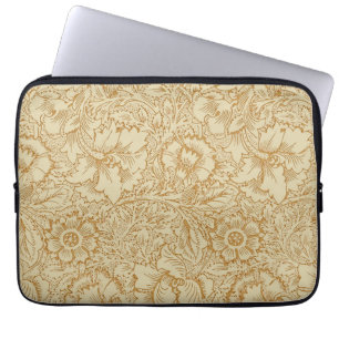 Funda Para Portátil Papel pintado floral de amapola de William Morris