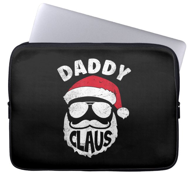Funda Para Portátil Papi Claus Santa Claus Navidades graciosos coincid (Frente)