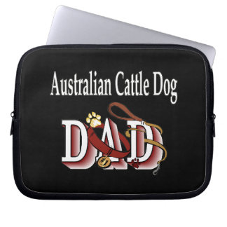 Funda Para Portátil Papi de perro de ganado australiano