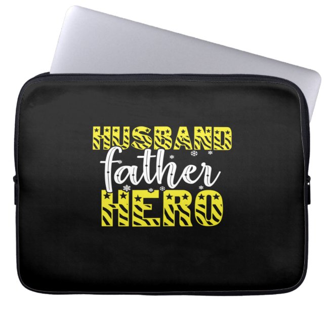 Funda Para Portátil Papi Gift Husband Padre Hero (Frente)