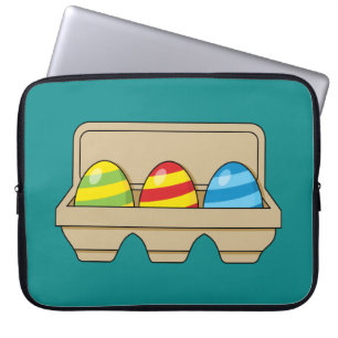 Funda Para Portátil Paquete de coloridos huevos de Pascua Personalizad