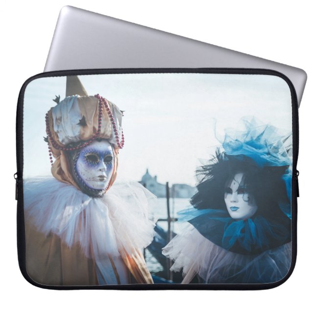 Funda Para Portátil Par de máscaras de carnaval en Venecia, Italia (Frente)