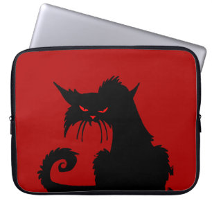Funda para portátil para gato negro