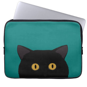 Funda para portátil para gato negro