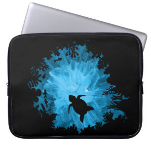 Funda Para Portátil Para mujer para hombre de la tortuga de la silueta