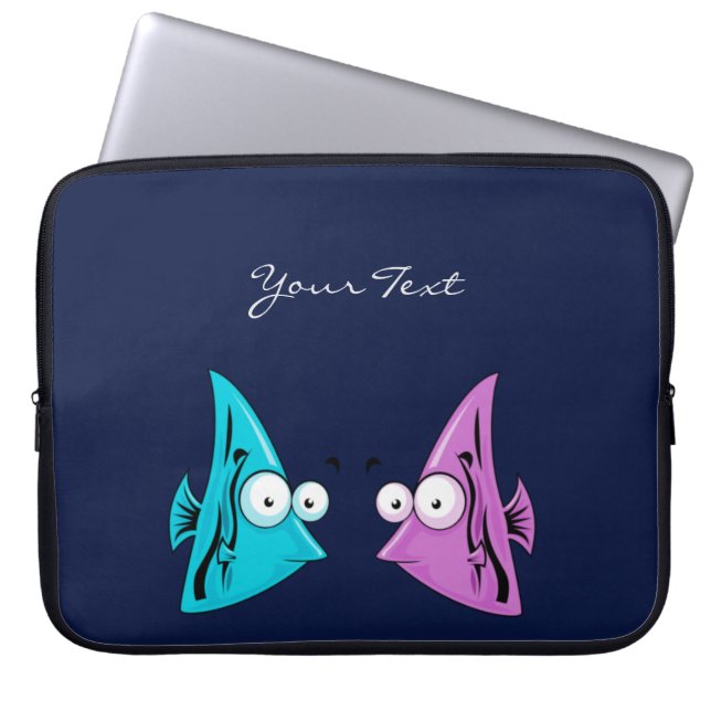 Funda para portátil para peces personalizado (Frente)
