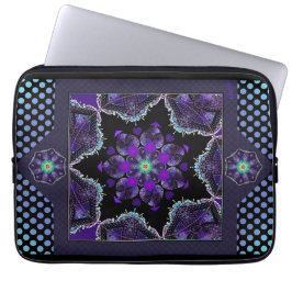 Funda Para Portátil Paraguas morados y corazones .7