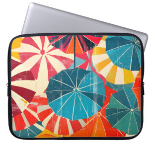 Funda Para Portátil Paraguas Retro Día Lluvioso Pop Art