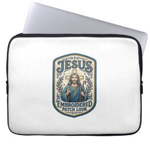 Funda Para Portátil Parche Bordado de Jesús Mira Parche Bordado de Jes