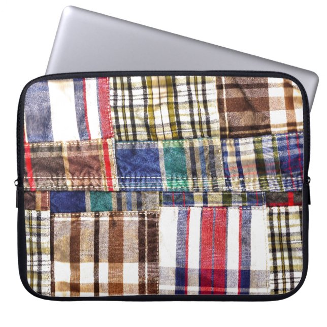 Funda Para Portátil Parchwork Plaid (Frente)
