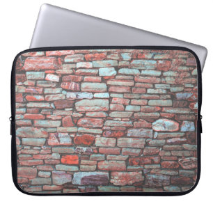 Funda Para Portátil Pared de ladrillo de pavimento rojo