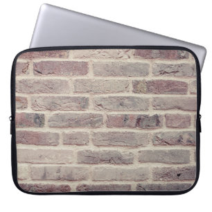 Funda Para Portátil Pared de ladrillo marrón