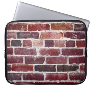 Funda Para Portátil Pared de ladrillo marrón