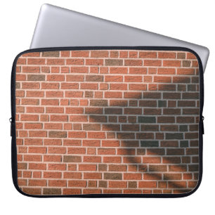 Funda Para Portátil Pared de ladrillo marrón