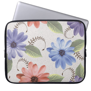 Funda Para Portátil pared de pintura de aceite de flores decorativa ca
