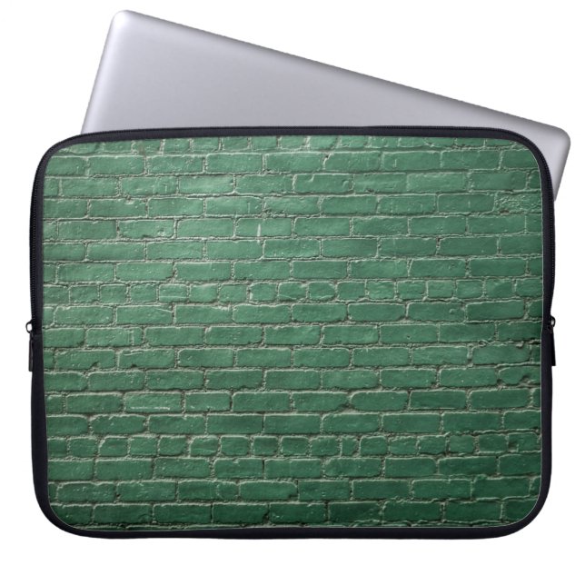 Funda Para Portátil Pared pintada de forma verde (Frente)