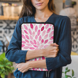 Funda Para Portátil Paredes de brocha acuarela - paleta rosa