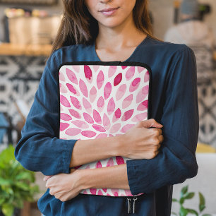Funda Para Portátil Paredes de brocha acuarela - paleta rosa