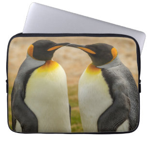 Funda Para Portátil Pareja de pingüinos rey, Malvinas