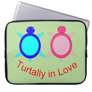 Funda Para Portátil Pareja De Tortuga Cuta
