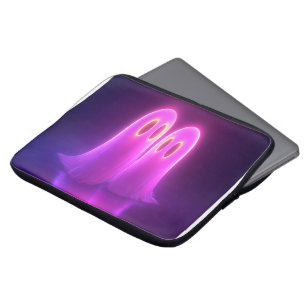Funda Para Portátil Pareja fantasma Kawaii — Espíritus de amor neones