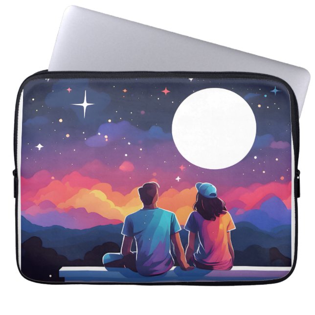Funda Para Portátil Pareja Stargazing (Frente)