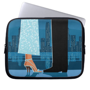 Funda Para Portátil Pares románticos en ciudad