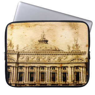 Funda Para Portátil París anticuado franqueado, antiguo, antiguo,