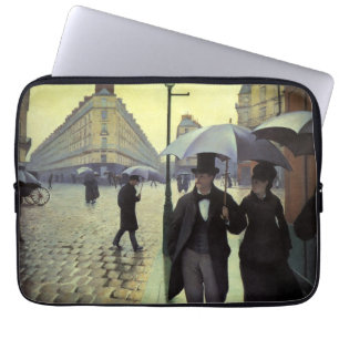Funda Para Portátil París, calle lluviosa de Gustave Caillebotte