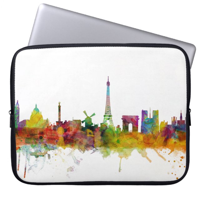 Funda Para Portátil Paris France Skyline (Frente)