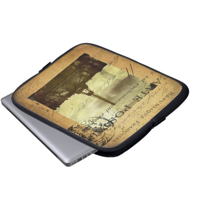 Funda Para Portátil París matasellada (Inferior anverso)