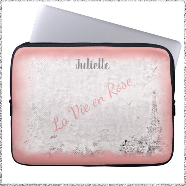 Funda Para Portátil París Rosa Femenina La Vie En Rosa (Subido por el creador)