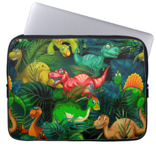 Funda Para Portátil Parque de los Dinosaurios