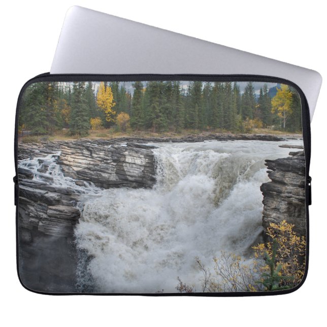 Funda Para Portátil Parque Nacional Canadiense, Cataratas de Athabasca (Frente)