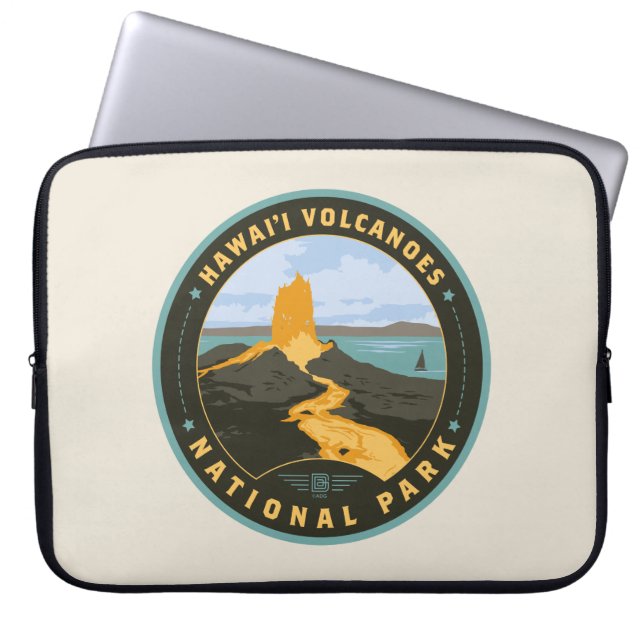 Funda Para Portátil Parque nacional de los Volcanes de Hawái (Frente)
