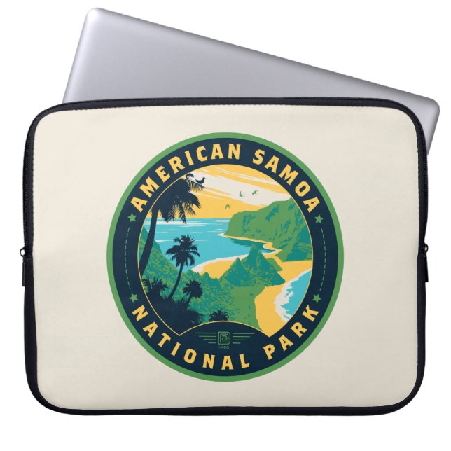 Funda Para Portátil Parque nacional de Samoa Americana (Frente)