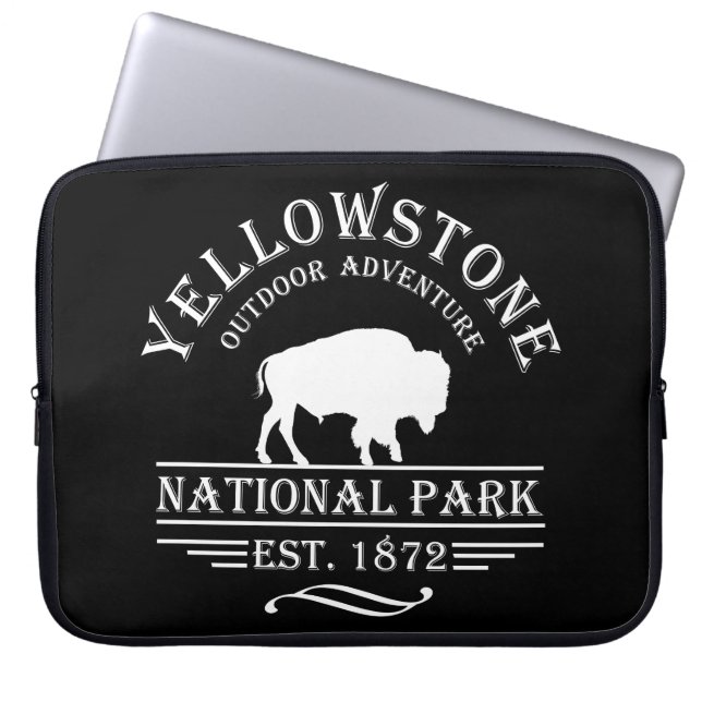 Funda Para Portátil parque nacional de yellowstone (Frente)