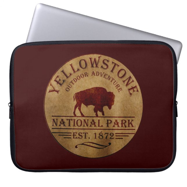 Funda Para Portátil parque nacional de yellowstone (Frente)