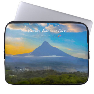 Funda Para Portátil Parque Nacional Virunga, RD Congo - Volcán