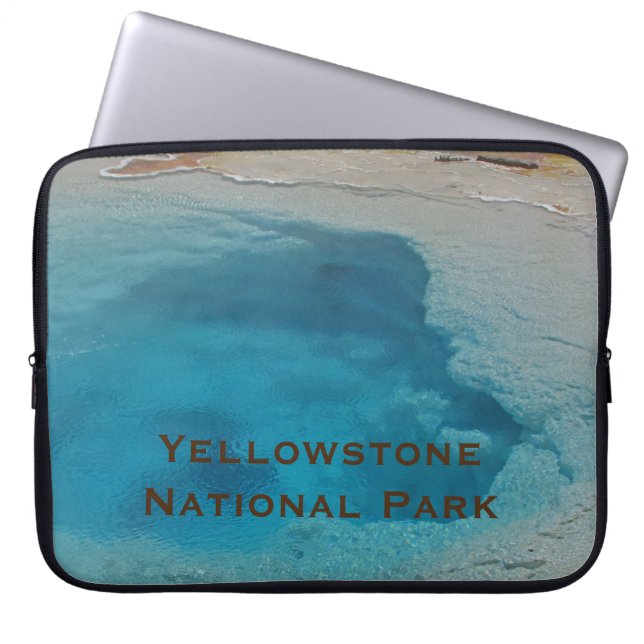 Funda Para Portátil Parque nacional Yellowstone Foto Blue Hot Springs (Frente)
