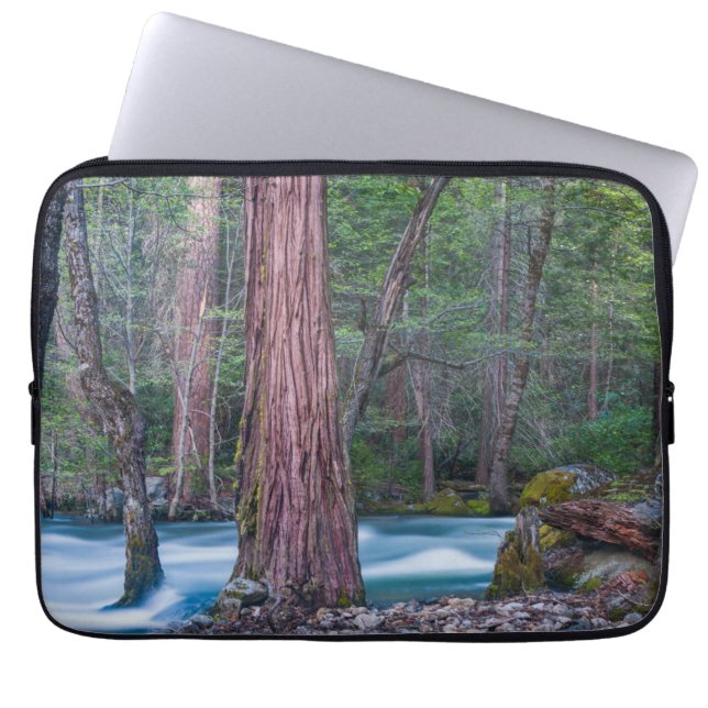 Funda Para Portátil Parque nacional Yosemite Sequoias & Merced River,  (Frente)
