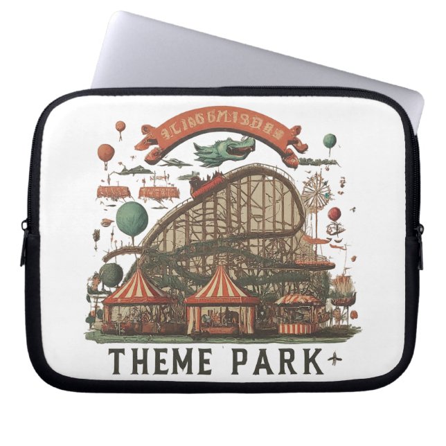 Funda Para Portátil Parque temático de juegos (Frente)