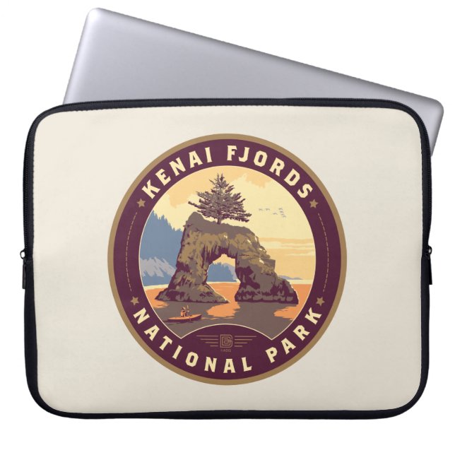 Funda Para Portátil Parques nacionales de fiordos de Kenia (Frente)