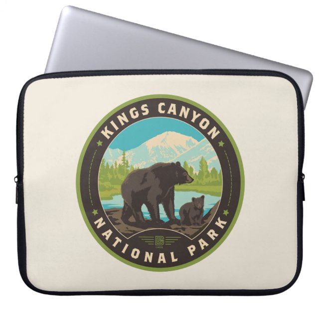 Funda Para Portátil Parques nacionales del Cañón Kings (Frente)
