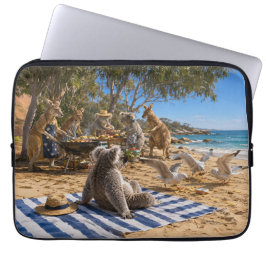 Funda Para Portátil Parrillada en el monte con canguros y koalas